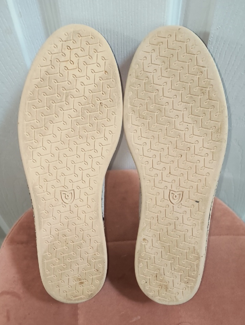 Rothy's The Espadrille Boardwalk Flats In Cream And Black Size 8.5 - Picture 8 of 9